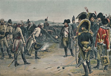 'The Meeting of Napoleon and Mack', 1805, (1896).  Artist: Unknown.