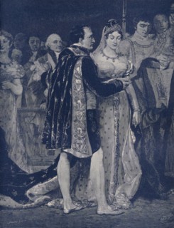 'Detail from the Religious Marriage of Napoleon and Maria Louisa', 2 April 1810, (1896).  Artist: JW Evans.