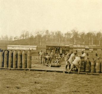 Depot for large shells, c1914-c1918. Artist: Unknown.