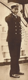 'Naval cadet Prince Albert in the Royal Yacht Victoria and Albert, 1912', 1937. Artist: Unknown.