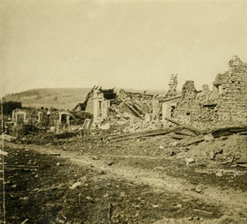 Ruins of Les Éparges, northern France, c1914-c1918.  Artist: Unknown.