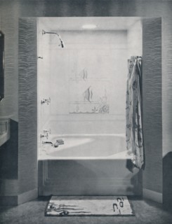 'New four foot square Neo-Angle Bath', 1935. Artist: Drix Duryea.