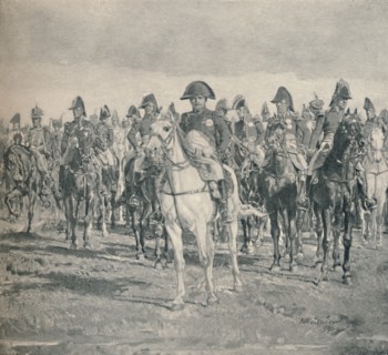 'Napoleon and His Staff', 1896. Artist: Unknown.
