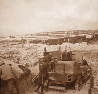 Winch for barrage balloon, Genicourt, northern France, c1914-c1918. Artist: Unknown.