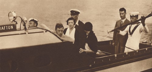 'King Edward Returning to His Yacht from the Island of Rab', 1937. Artist: Unknown.