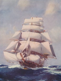 'Gracefully Riding the Seas', 1936. Artist: Unknown.
