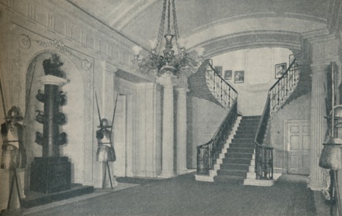 'The fine Staircase Hall in the First Lord's residence at the Admiralty', 1937. Artist: Unknown.