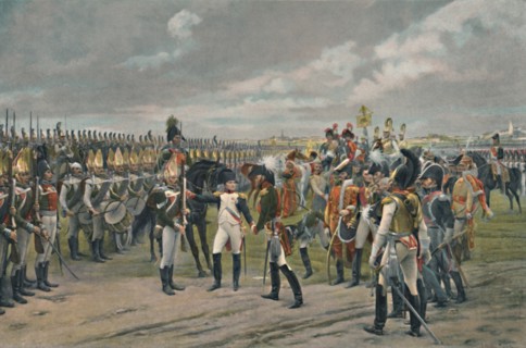 'Napoleon Decorating The Russian Grenadier at Tilsitt', 1807, (1896). Artist: Unknown.