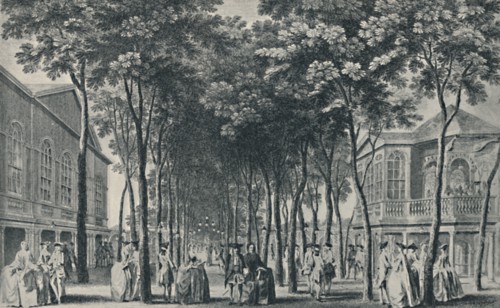 'Society at the Marylebone Gardens, 1755', (1920). Artist: John Tinney.