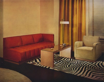 'Living-Room by Walter Dorwin Teague', 1939. Artist: Unknown.