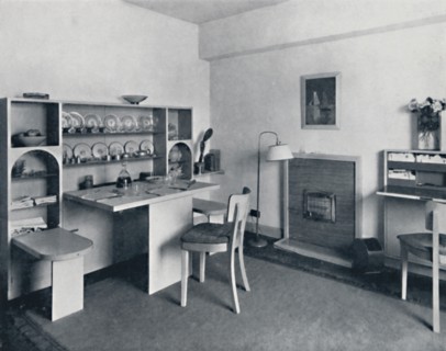 'Rowley Gallery of Decorative Art Ltd - Combined dining-living-room open', 1939. Artist: Unknown.