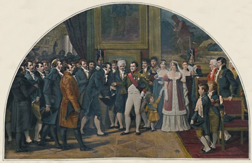 'Napoleon Decorating the Artists', c1808, (1896). Artist: Unknown.