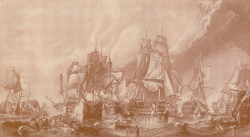 'The Battle of Trafalgar', 1805, (1896).  Artist: Unknown.