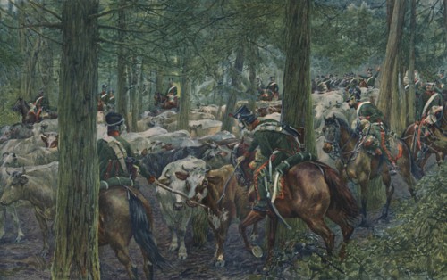 'Marbot's Soldiers Foraging On the Retreat', 1896. Artist: Unknown.