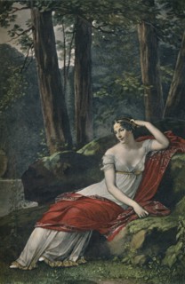 'The Empress Josephine in the Park at Malmaison', 1809, (1896). Artist: Unknown.