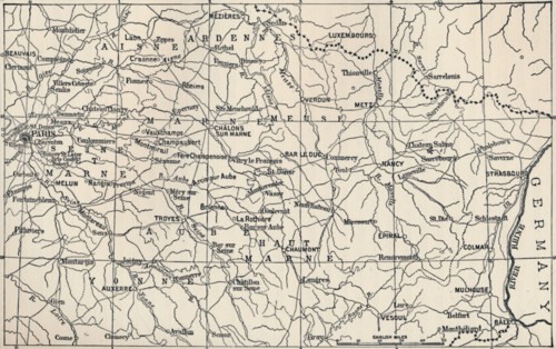 'Map of the Field of Operations in 1814', (1896). Artist: Unknown.