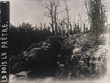 Trenches, Bois-le-Prêtre, Lorraine, northern France, c1914-c1918. Artist: Unknown.
