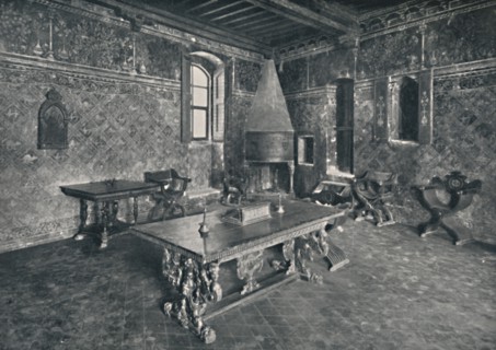 'Interior, Palazzo Davanzati - With Late 16th Century Florentine Table', 1928. Artist: Unknown.