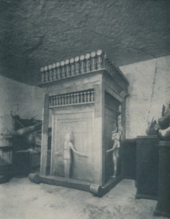 'Richly Carved Canopic Shrine Glittering with Gold', c1935. Artist: Harry Burton.