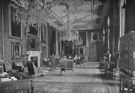 'The Van Dyck Room, Windsor Castle', 1927. Artist: Unknown.