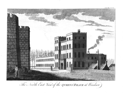 'The North East View of the Queens Palace at Windsor.', 1780. Artist: Unknown.
