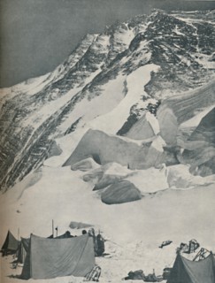 'Winning Towards The Goal: A Camp in the Snows of Everest', c1935. Artist: Mount Everest Committee.