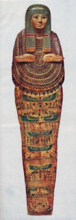 'The Mummy case of a priestess of Ammon-Ra dating from 1600 BC, (c1935). Artist: Unknown.