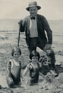 'Hunting the Elusive Geoduck on Puget Sound', c1935. Artist: Unknown.