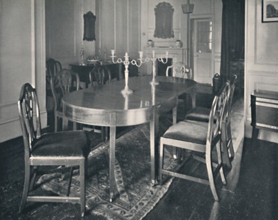 'Hepplewhite Mahogany Dining-Room Furniture', (1760-1770)', 1928. Artist: Unknown.