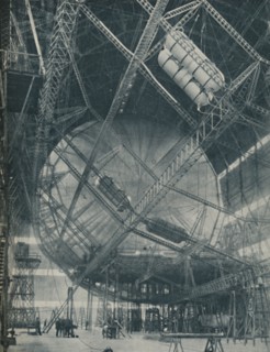 'Intricacies of Framework and Cylinder: R101 in the Making', c1935. Artist: Unknown.