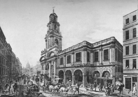 'The Second Royal Exchange, South Front, in 1788', (1928). Artist: Unknown.