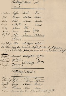 'Page of Arrival and Loss Book at Lloyd's, 1774', (1928). Artist: Unknown.
