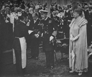 'The King and the Mason May 23rd 1925', (1928). Artist: Unknown.