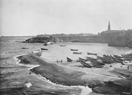 'Cullercoats Bay, Tynemouth', c1896. Artist: M Aunty.
