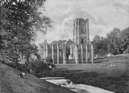 'Fountains Abbey', c1896. Artist: C Watson.