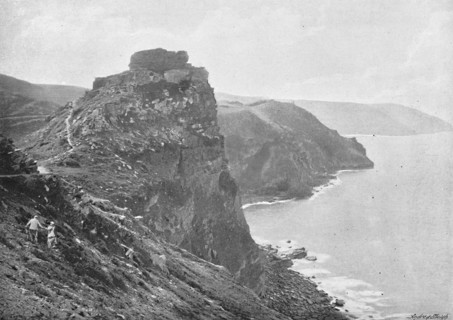 'Castle Rock, Lynton', c1896. Artist: ED Percival.