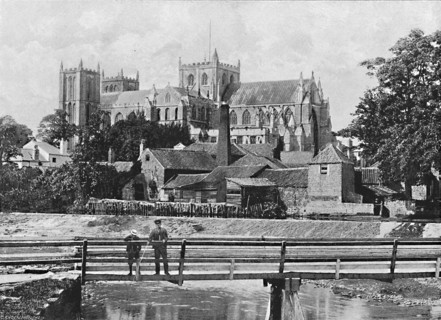 'Ripon Minster', c1896. Artist: C Watson.