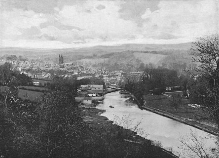 'Totnes, from the Sharpham Road', c1896. Artist: Brinley & Son.