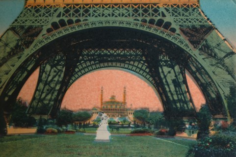 The Trocadéro seen under the Eiffel Tower, Paris, c1920. Artist: Unknown.