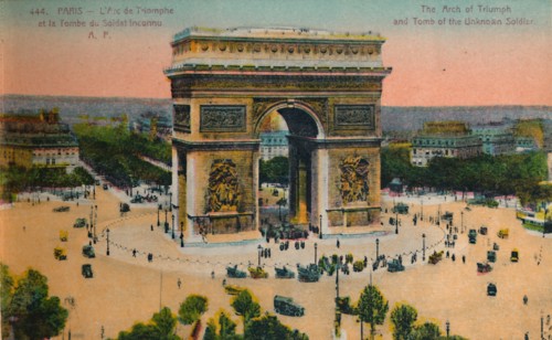 The Arc de Triomphe and Tomb of the Unknown Soldier, Paris, c1920. Artist: Unknown.
