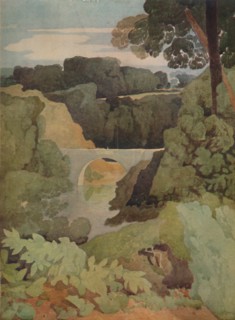 'New Bridge, Durham', 1923. Artist: John Sell Cotman.