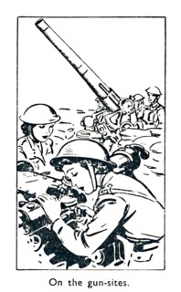 'On the gun-sites', 1940. Artist: Unknown.