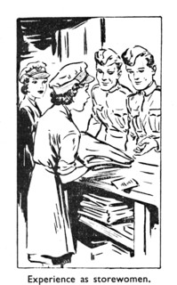 'Experience as storewomen', 1940. Artist: Unknown.