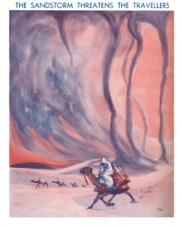 'The Sandstorm Threatens The Travellers', 1935 . Artist: Unknown.