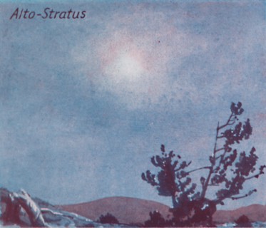 'Alto-Stratus - A Dozen of the Principal Cloud Forms In The Sky', 1935. Artist: Unknown.