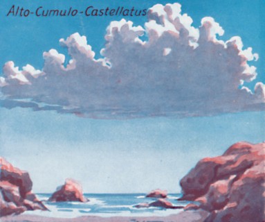 'Alto-Cumulo-Castellatus - A Dozen of the Principal Cloud Forms In The Sky', 1935. Artist: Unknown.