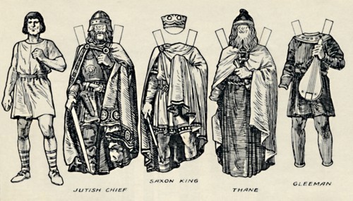 'The Gallery of British Costume: How The People Dressed in Anglo-Saxon Times', c1934. Artist: Unknown.