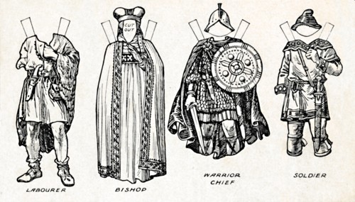 'The Gallery of British Costume: How The People Dressed in Anglo-Saxon Times', c1934. Artist: Unknown.