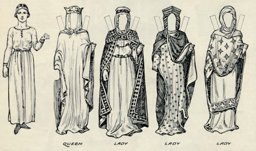 'The Great Gallery of British Costume: Varied Dresses Worn in Norman Times', c1934. Artist: Unknown.