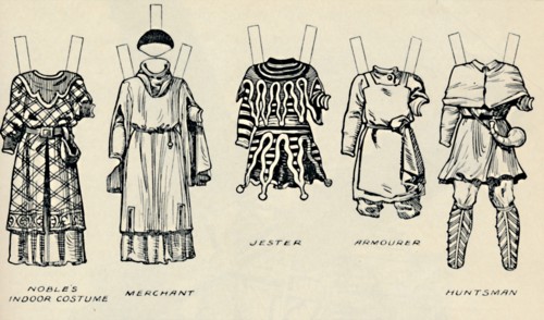 'The Gallery of Historic Costume: The Dresses Worn in the Days of Richard I', c1934. Artist: Unknown.